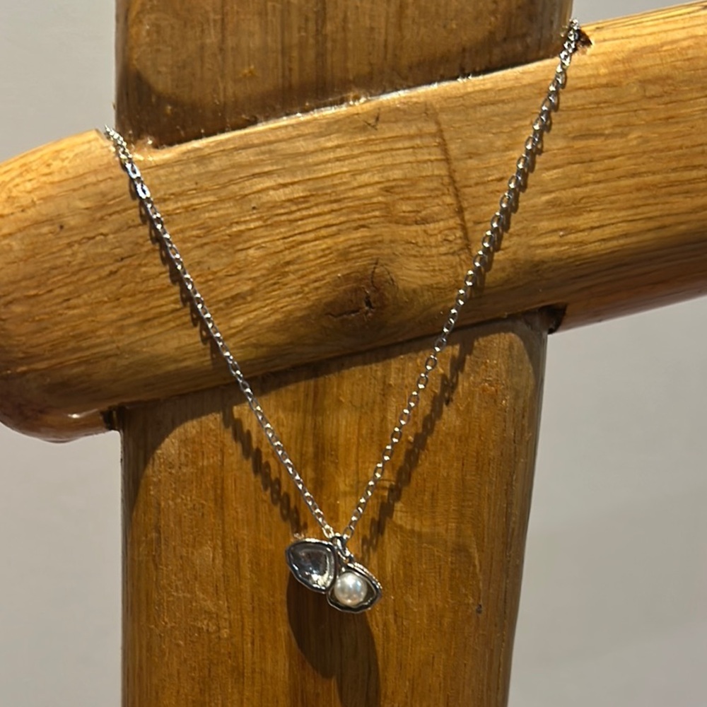 Pearl Shell Pendant Reveal Necklace 17-18” Adj 🌊 Cape Cod Gift 🎁 Wrapped